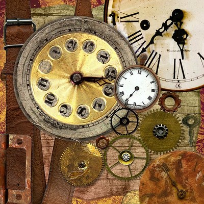 gears from inside a clock